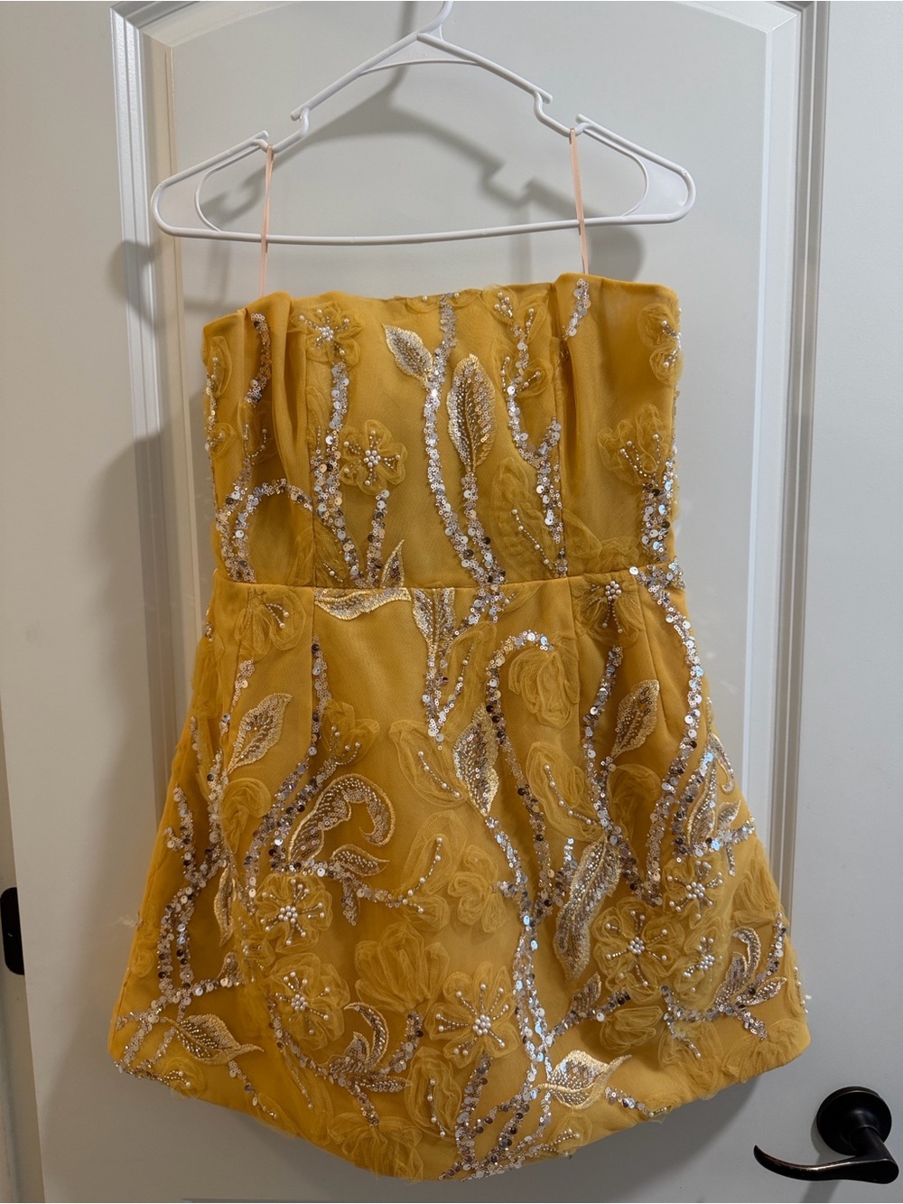 HELSI Marigold Embellished Strapless Mini Dress NWT Size M